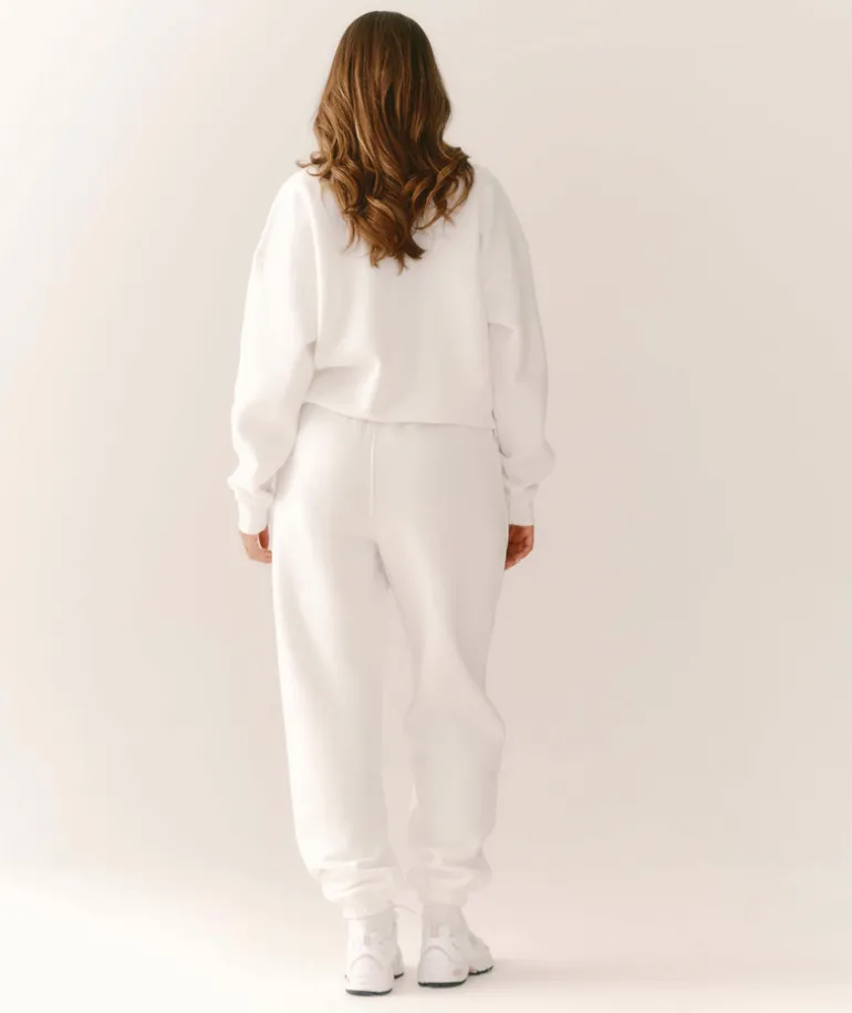 Bride Graphic Cuffed Sweatpants - White