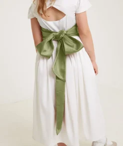 Girl's Satin Tie Back Belt