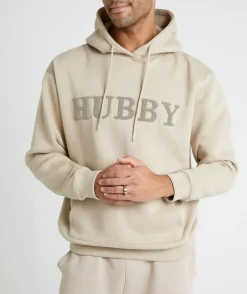 Hubby Teddy Hoodie - Stone