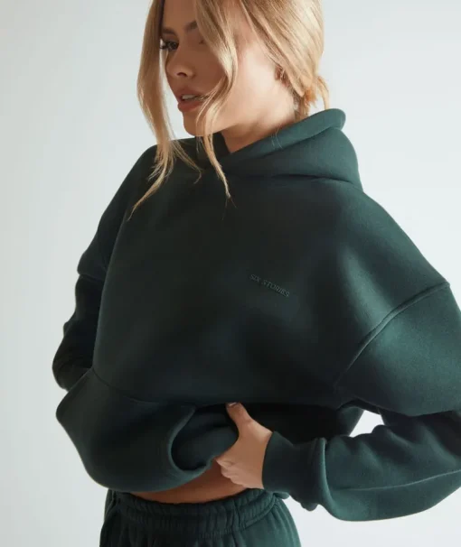 Relaxed Hoodie - Forest Green