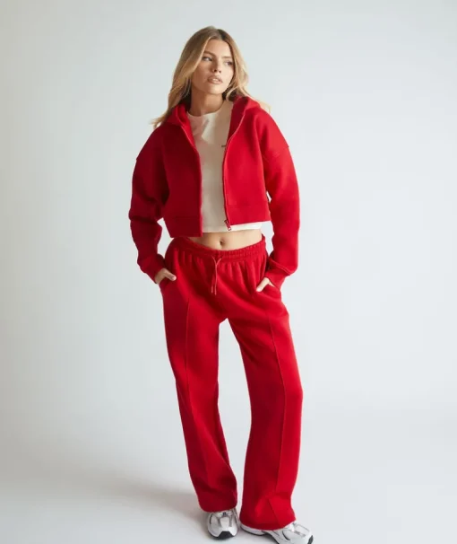 Relaxed Sweatpants - Red