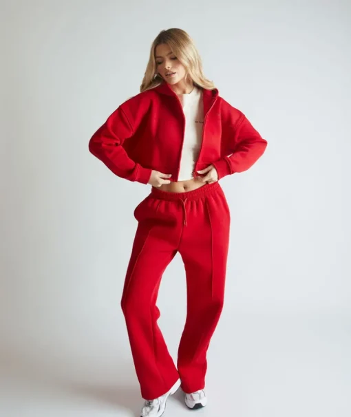 Relaxed Sweatpants - Red