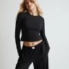 Soft Long Sleeve Top - Black