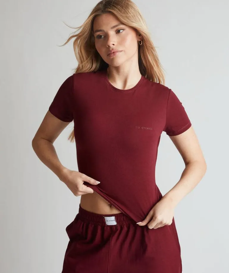 Soft Short Sleeve Tee - Merlot