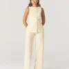Tailored Wide Leg Trousers - Lemon